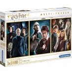 3 PUZZLES : HARRY POTTER 1000 PIECES - COLLECTION FILM FANTASTIQUE - CLEMENTONI 61884