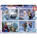 4 PUZZLES ENFANT DE LA REINE DES NEIGES  50 - 80 - 100 - 150 PIECES - EDUCA - 16173