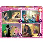 4 PUZZLES EVOLUTIF ENFANT LES PRINCESSES DISNEY : RAIPONCE - BLANCHE NEIGE - CENDRILLON - AURORE 50 - 80 - 100 - 150 PIECES - EDUCA - 18626