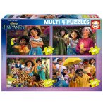 4 PUZZLES PROGRESSIFS ENCANTO DISNEY : LA FAMILLE MADRIGAL 50 / 80 / 100 / 150 PIECES - EDUCA - 19581