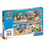 4 PUZZLES PROGRESSIFS PAT PATROUILLE : RYDER JOUE AVEC MARCUS CHASE ZUMA ET ROCKY 12 - 16 - 20 - 24 PIECES - CLEMENTONI 21513
