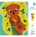5 PUZZLES EN BOIS MIXAMATCH - 3 PIECES - DJECO - PUZZLE A ENCASTRER - DJ01553