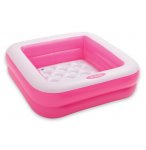 BAIGNOIRE DE DOUCHE CARREE ROSE GONFLABLE BEBE - INTEX - 57100NPA