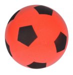 BALLON DE FOOTBALL EN MOUSSE ROUGE 20 CM - TAILLE 5 - JEU PLEIN AIR