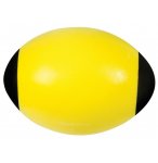 BALLON DE RUGBY EN MOUSSE JAUNE 24 CM - BALLE OVALE SOFT - JEU SPORT ENFANT