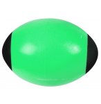 BALLON DE RUGBY EN MOUSSE VERT 24 CM - BALLE OVALE SOFT - JEU SPORT ENFANT