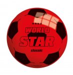 BALLON EN PLASTIQUE WORLD STAR CLASSIC 22 CM ROUGE - JOHN SPORTS - JEU PLEIN AIR