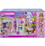 BARBIE LA MAISON TRANSPORTABLE + 17 ACCESSOIRES + 1 POUPEE MANNEQUIN - MATTEL - HCD48