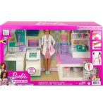 BARBIE METIER : CLINIQUE AVEC DOCTEUR + 30 ACCESSOIRES - HOPITAL - POUPEE MANNEQUIN - MATTEL - GTN61