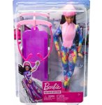 BARBIE SPORT D'HIVER : BARBIE ET SA LUGE + 1 ACCESSOIRES - POUPEE MANNEQUIN - MATTEL - HGM74