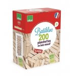 BATIBLOC CLASSIC 200 PLANCHETTES EN BOIS MASSIF - VILAC - 2134 - JEU CONSTRUCTION