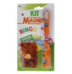 BATON MAGNETIQUE SYMBOLES BINGO ORANGE + 100 PIONS DE LOTO - RAMASSE JETONS - CARTALOTO