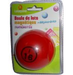 BOULE DE LOTO MAGNETIQUE NUMEROTEE ROUGE + 100 PIONS DE LOTO - RAMASSE PIONS - LOTOQUINE