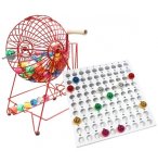 BOULIER DE LOTO GEANT 31 CM - SPHERE + 90 BOULES + PLATEAU DE CONTROLE - CARTALOTO