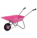 BROUETTE METAL ENFANT ROSE / GRISE - ROLLY TOYS - JOUET JARDINAGE