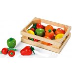 CAGETTE DE 12 FRUITS EN BOIS - JANOD - 05610 - JEU IMITATION MARCHANDE