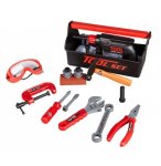 CAISSE A OUTILS TOOL SET ROUGE ET NOIRE - JOUET BRICOLAGE ENFANT