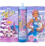 CALENDRIER DE L'AVENT BARBIE COLOR REVEAL : 1 POUPEE + 3 ANIMAUX + TENUES + ACCESSOIRES - MATTEL - HJD60