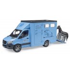 CAMION BETAILLERE MERCEDES BENZ SPRINTER + CHEVAL - BRUDER - 02674 - VAN, TRANSPORT ANIMAUX