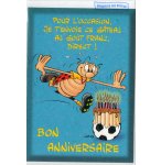CARTE BON ANNIVERSAIRE ANIMAL RIGOLO FOOT + ENVELOPPE - CARTERIE - FOOTBALL SPORTIF - ENFANT - ADULTE - FILLE - GARCON (39)