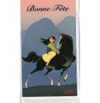 CARTE BONNE FTE DISNEY + ENVELOPPE : PRINCESSE MULAN ET SON CHEVAL - ENFANT - FILLE - ADULTE - CARTERIE (51)