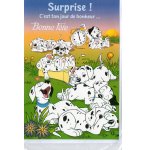 CARTE BONNE FTE LES 101 DALMATIENS DISNEY + ENVELOPPE - CARTERIE - ENFANT - ADULTE - FILLE - GARCON (57)