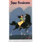 CARTE D'ANNIVERSAIRE DISNEY + ENVELOPPE : MULAN - ENFANT - ADULTE - FILLE - GARCON (60)