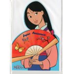 CARTE D'ANNIVERSAIRE DISNEY + ENVELOPPE : PRINCESSE MULAN - JOYEUX ANNIVERSAIRE (75)
