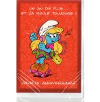CARTE JOYEUX ANNIVERSAIRE SCHTROUMPFETTE ECOUTE DE LA MUSIQUE + ENVELOPPE - CARTERIE BD - ENFANT - ADULTE - FILLE - GARCON (7)