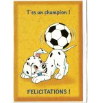 CARTE LES 101 DALMATIENS DISNEY : FELICITATIONS TU ES UN CHAMPION + ENVELOPPE - ENFANT - ADULTE - FILLE - GARCON (17)