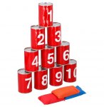 CHAMBOULE TOUT TRADITIONNEL BOITES ROUGE- ALERT - JEU D'ADRESSE EXTERIEUR