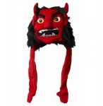 CHAPEAU EN PELUCHE DIABLE 55CM 