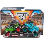 COFFRET 2 MONSTER JAM 1/64 SERIE 31 : GRAVE DIGGER VS WHIPLASH - VEHICULE MINIATURE METAL - SPIN MASTER