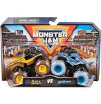 COFFRET 2 MONSTER JAM 1/64 SERIE 31 : MEGALODON VS EARTH SHAKER - VEHICULE MINIATURE METAL - SPIN MASTER