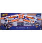 COFFRET 2 PISTOLETS NERF N-STRIKE ELITE SPLITSTRIKE + 8 FLECHETTES - HASBRO - C3135 - JEU PLEIN AIR