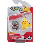 COFFRET 2 POKEMON BATTLE FIGURE PIKACHU + GOURMELET - POKEMON - FIGURINE ACTION - BANDAI