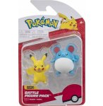 COFFRET 2 POKEMON BATTLE FIGURE PIKACHU + MARILL - POKEMON - FIGURINE ACTION - BANDAI