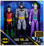 COFFRET 3 FIGURINES BATMAN 30 CM : BATMAN - ROBIN - LE JOKER - SPIN MASTER