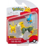 COFFRET 3 POKEMON BATTLE FIGURE PIKACHU - GOBOU - FULGUDOG POKEMON - FIGURINE ACTION - BANDAI