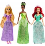 COFFRET 3 POUPEES DISNEY PRINCESSE : ARIEL RAIPONCE TIANA + 2 ACCESSOIRES - POUPEE MANNEQUIN 30 CM - MATTEL