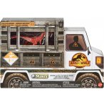 COFFRET 4 DINOSAURES COMBAT CARNOTAURUS + 1 FIGURINE - DINO - JURASSIC WORLD - MATTEL GWP72