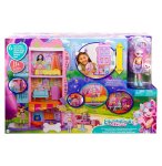 COFFRET APPARTEMENT DES ENCHANTIMALS - MAISON 3 ETAGES - POUPEE 15 CM, CHIOT, ACCESSOIRES - MATTEL - HHC18