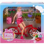 COFFRET BARBIE BICYCLETTE VELO GLAMOUR ET POUPEE MANNEQUIN + 10 ACCESSOIRES - MATTEL - HWJ00