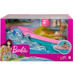 COFFRET BARBIE : LE HORS BORD + POUPEE MANNEQUIN - + CHIEN + 3 ACCESSOIRES - BATEAU - MATTEL - GRG30