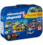 COFFRET DE 4 PUZZLES PLAYMOBIL 2 X 60 PIECES ET 2 X 100 PIECES - SCHMIDT - 55599