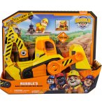 COFFRET DE LUWE PAT PATROUILLE RUBEN & CIE : GRAND CAMION TRACTOPELLE 38 CM SON ET LUMIERE + RUBEN - VEHICULE DE LUXE - FIGURINE CHIEN - PAW PATROL