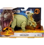 COFFRET DINOSAURE SINOCERATOPS - ARTICULE ET SONORE - DINO ATTAQUE - JURASSIC WORLD - MATTEL HDX43