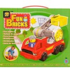 COFFRET FUN BRICKS VOITURE DE POMPIERS - JEU DE CONSTRUCTION AVEC PICOTS - 6226