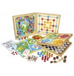 COFFRET JEUX DE SOCIETE CLASSIQUES 80 REGLES - JEUJURA - 8120 - MALETTE MULTI-JEUX