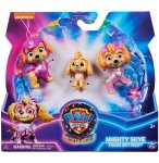 COFFRET LA SUPER PAT PATROUILLE LE FILM - 3 FIGURINES STELLA : BEBE - MIGHTY PUP - DU FILM  CHIOTS - SPIN MASTER 20144103